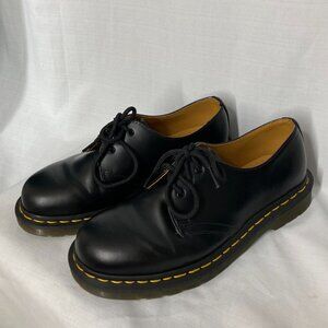 Dr. Martens 1461 Oxford Shoes | Black Smooth 3-Eye Oxford Leather Lace-Up Shoes